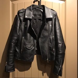 USED BlankNYC Easy Rider Faux Leather Moto Jacket